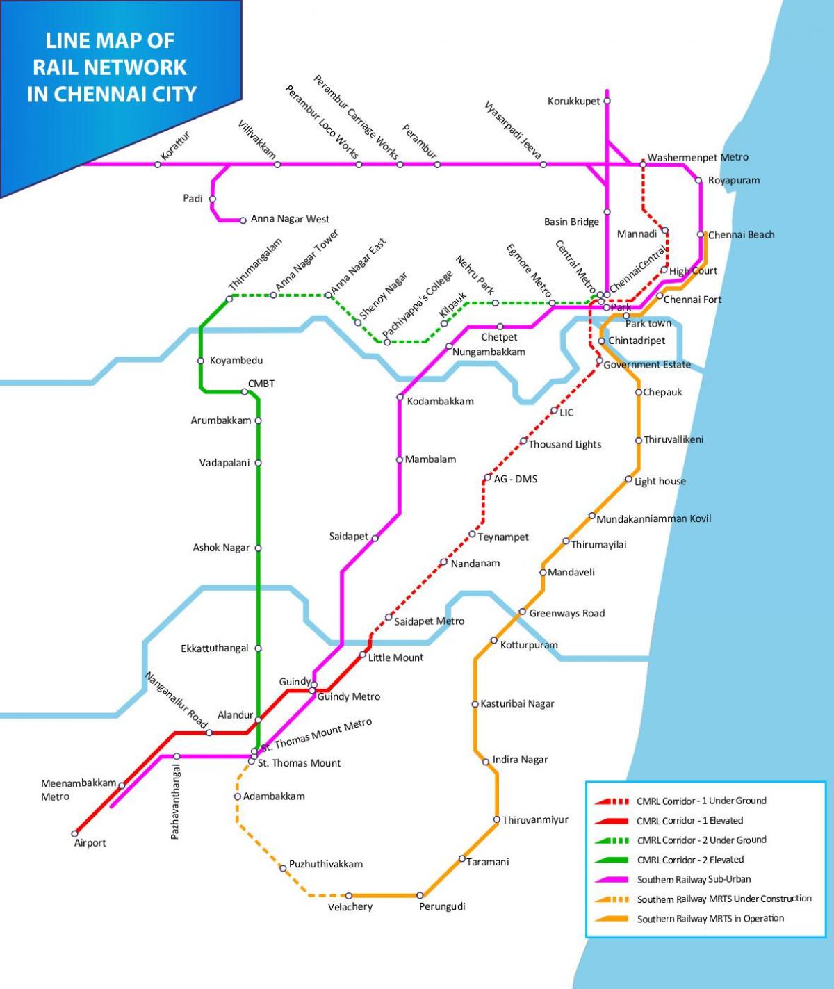 mapa de Chennai anna Nagar