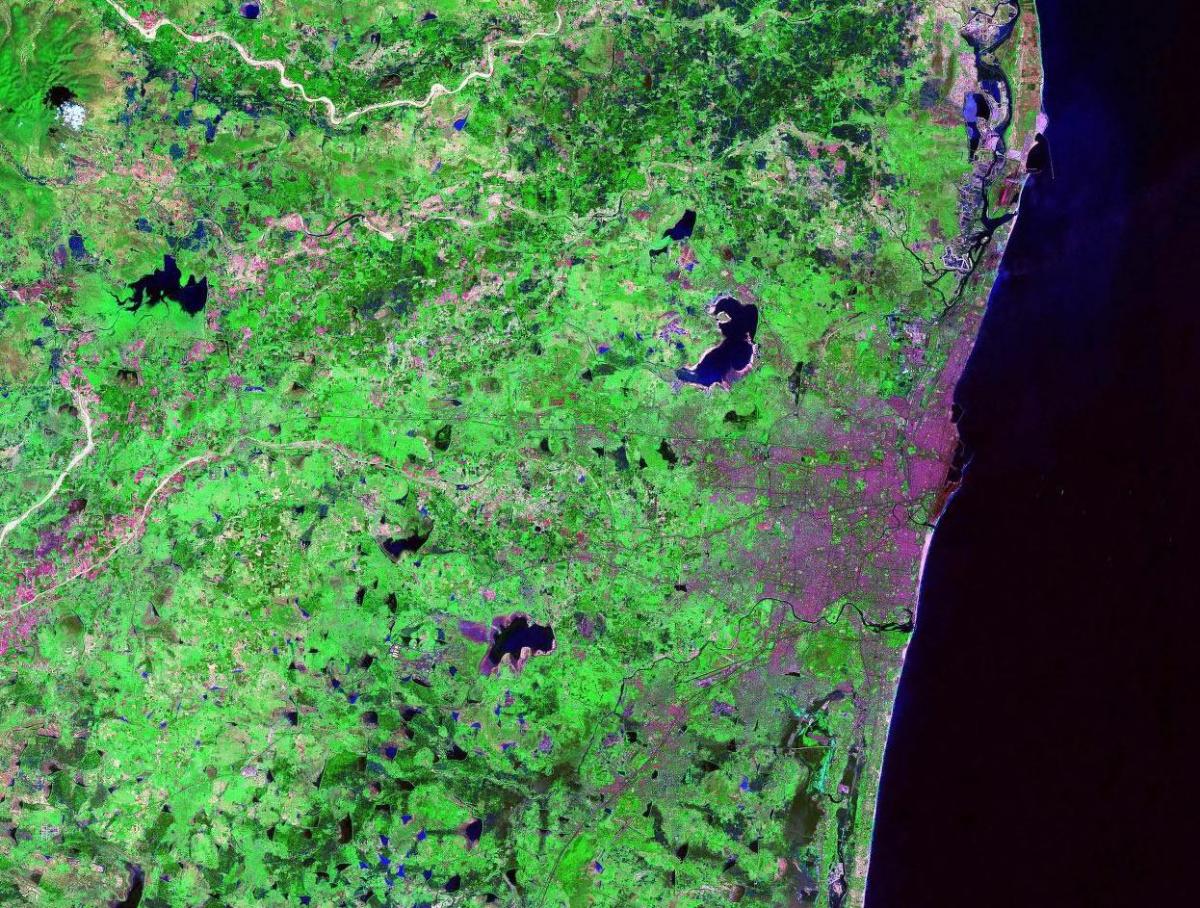 canals mapa de Chennai