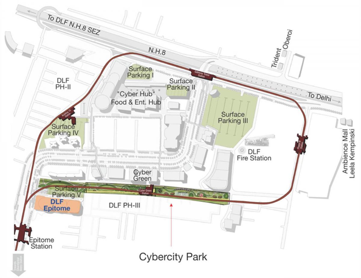 mapa de DLF Chennai