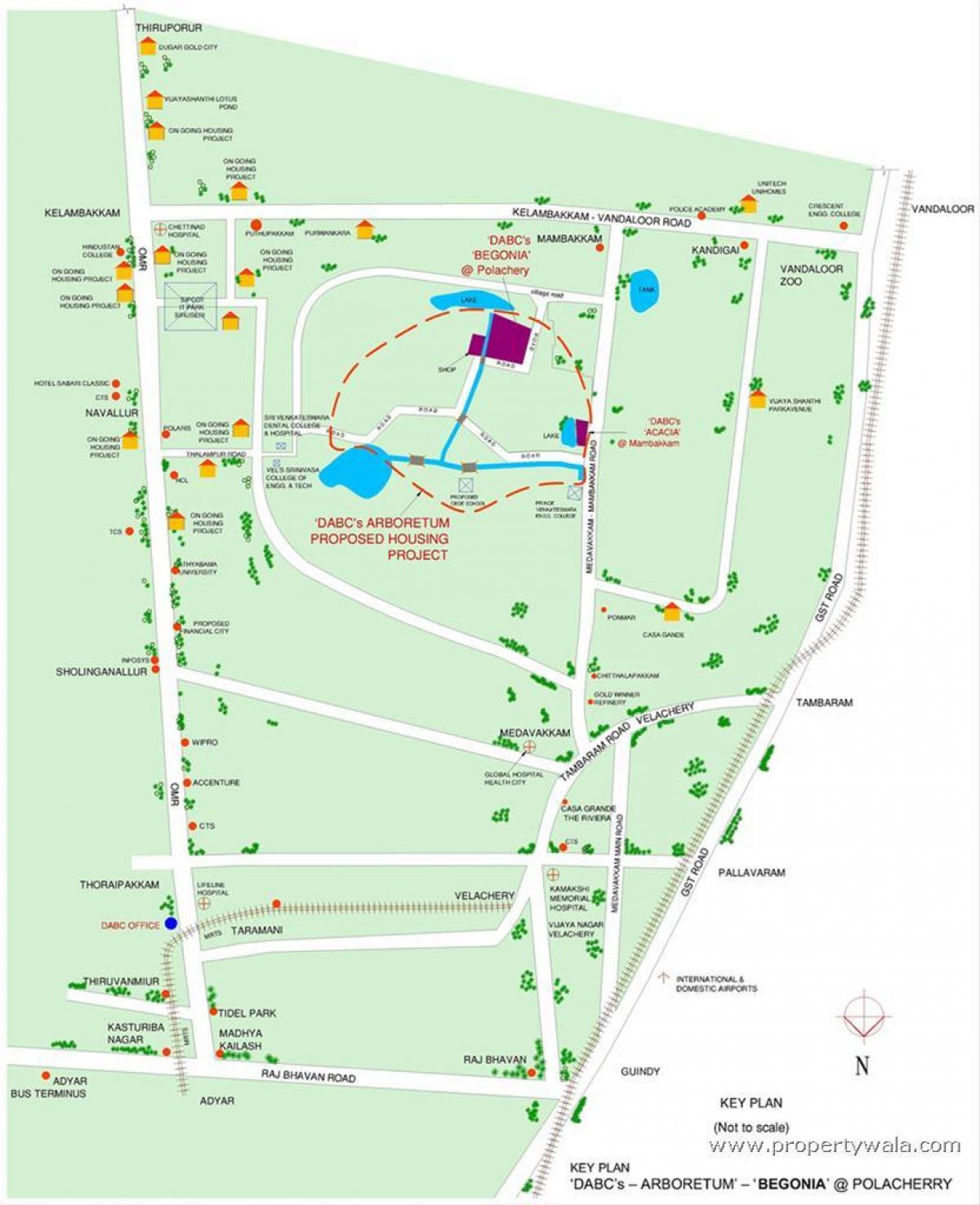 Velachery Chennai mapa