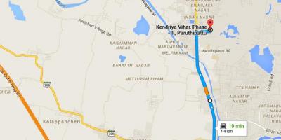 Chennai Avadi mapa