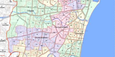 Més Chennai corporació mapa