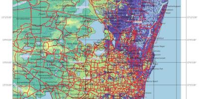 Inundació mapa de Chennai