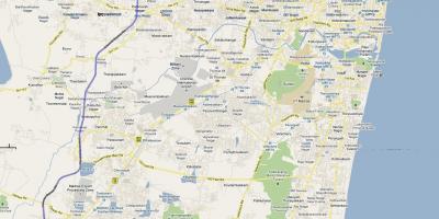 Mapa de ruta Chennai