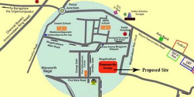 Porur Chennai mapa