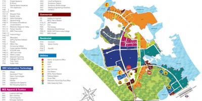 Mapa de Mahindra ciutat Chennai